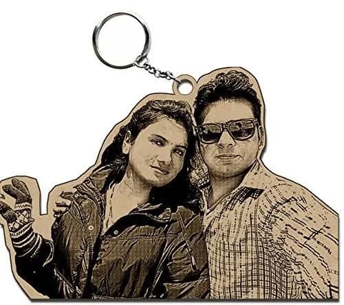  Incredible Gifts Incredible Gifts Personalized Wooden Photo Keychain