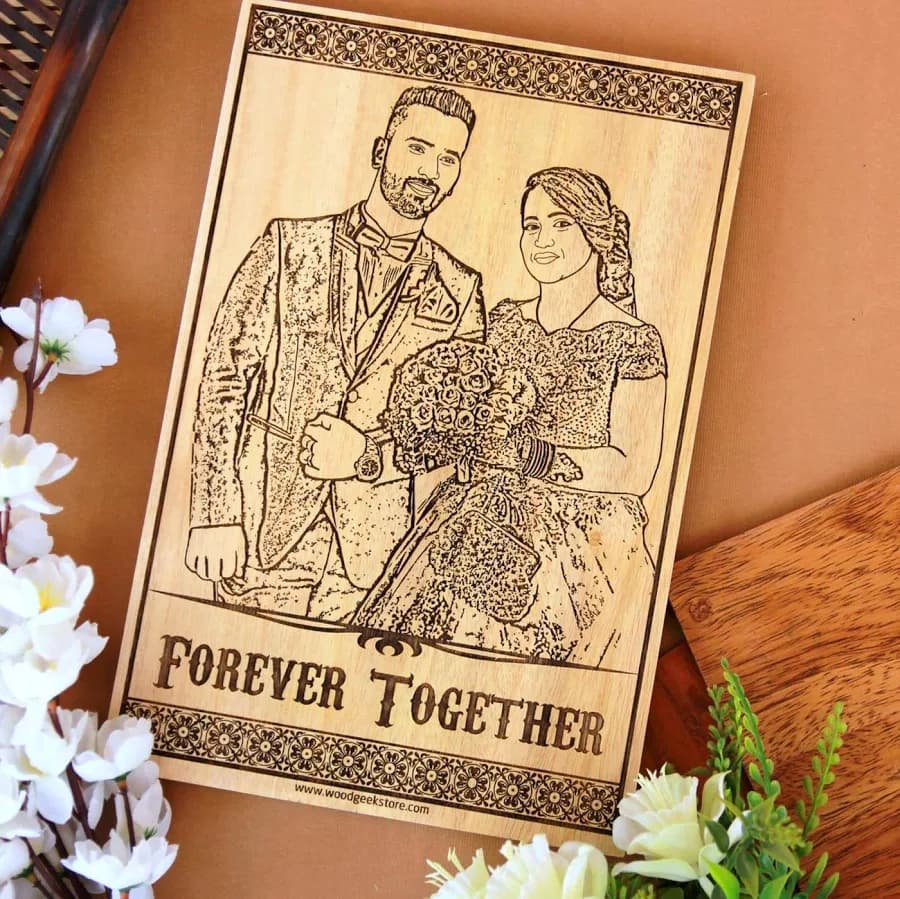 Personalized Engraved Wooden Frame