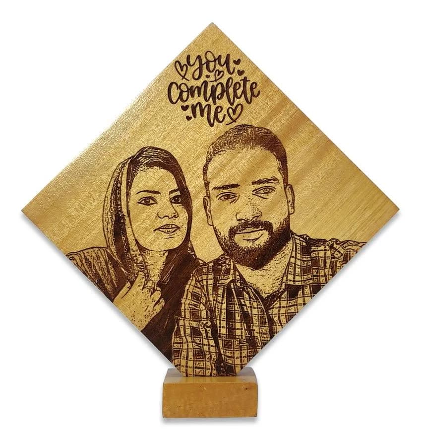 Customized Photo Carved Wooden Plaque