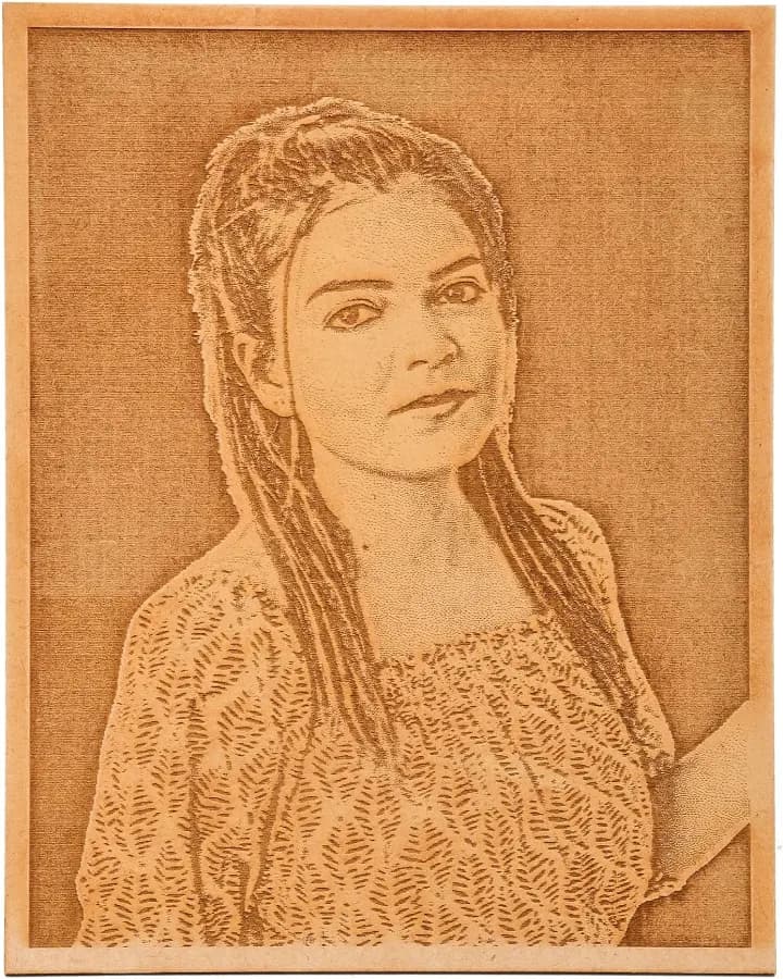Engrave Your Photo on Wood | Personalised Gift | The Engraved Store 18 x 25 Single Portrait Price history