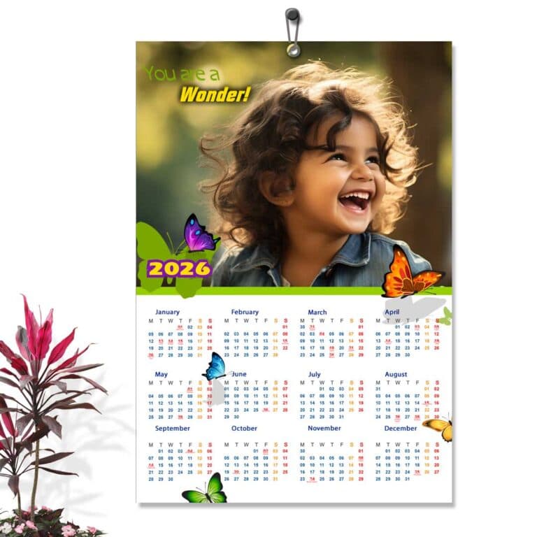 Personalized Poster Calendar | Photo Calendar | 13×19 Inches 