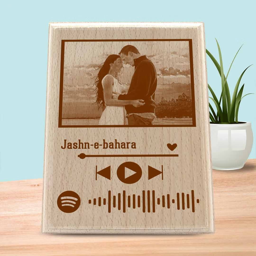 Spotify Wooden Engraving Board