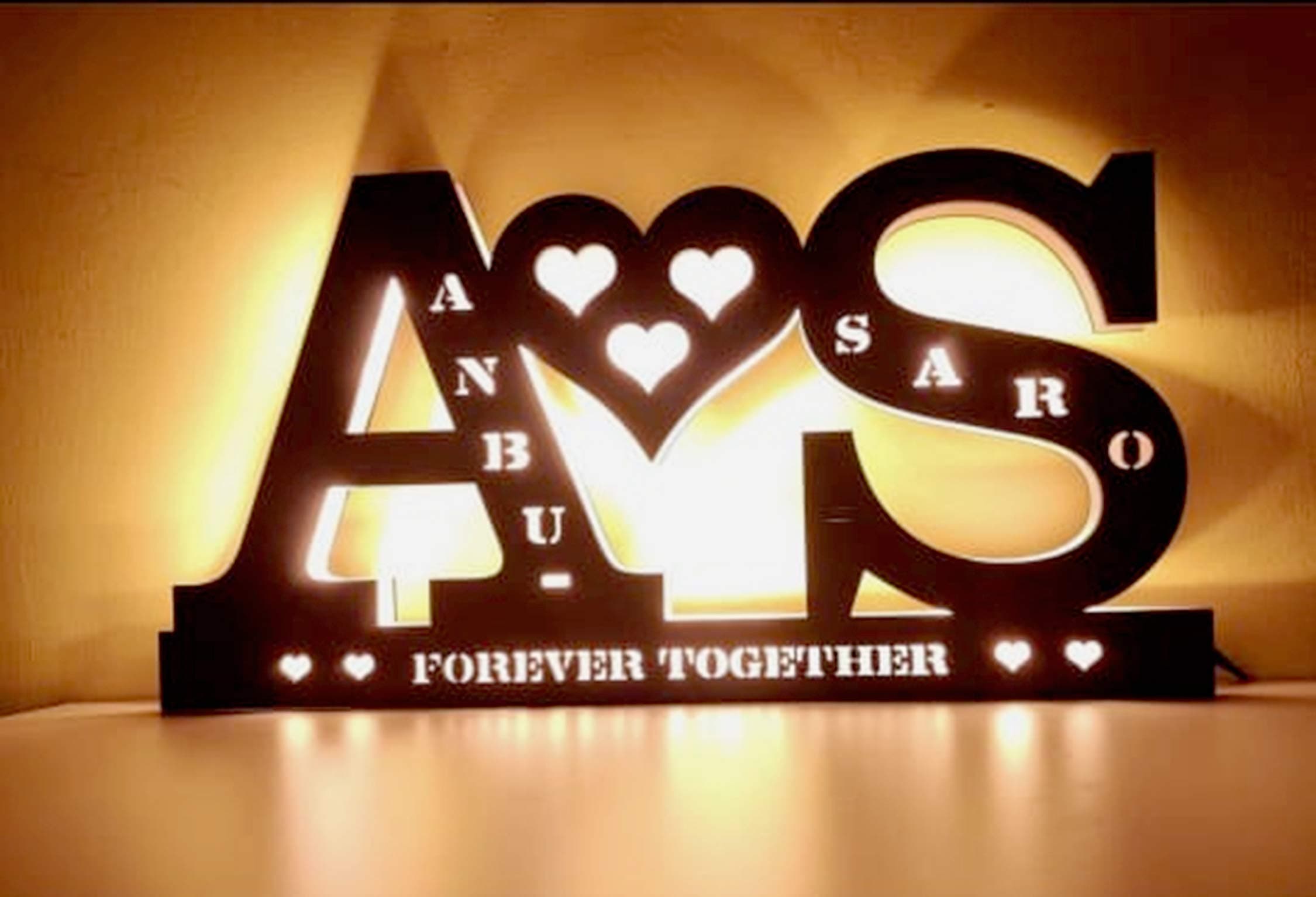 Couple Alphabet Led Gift