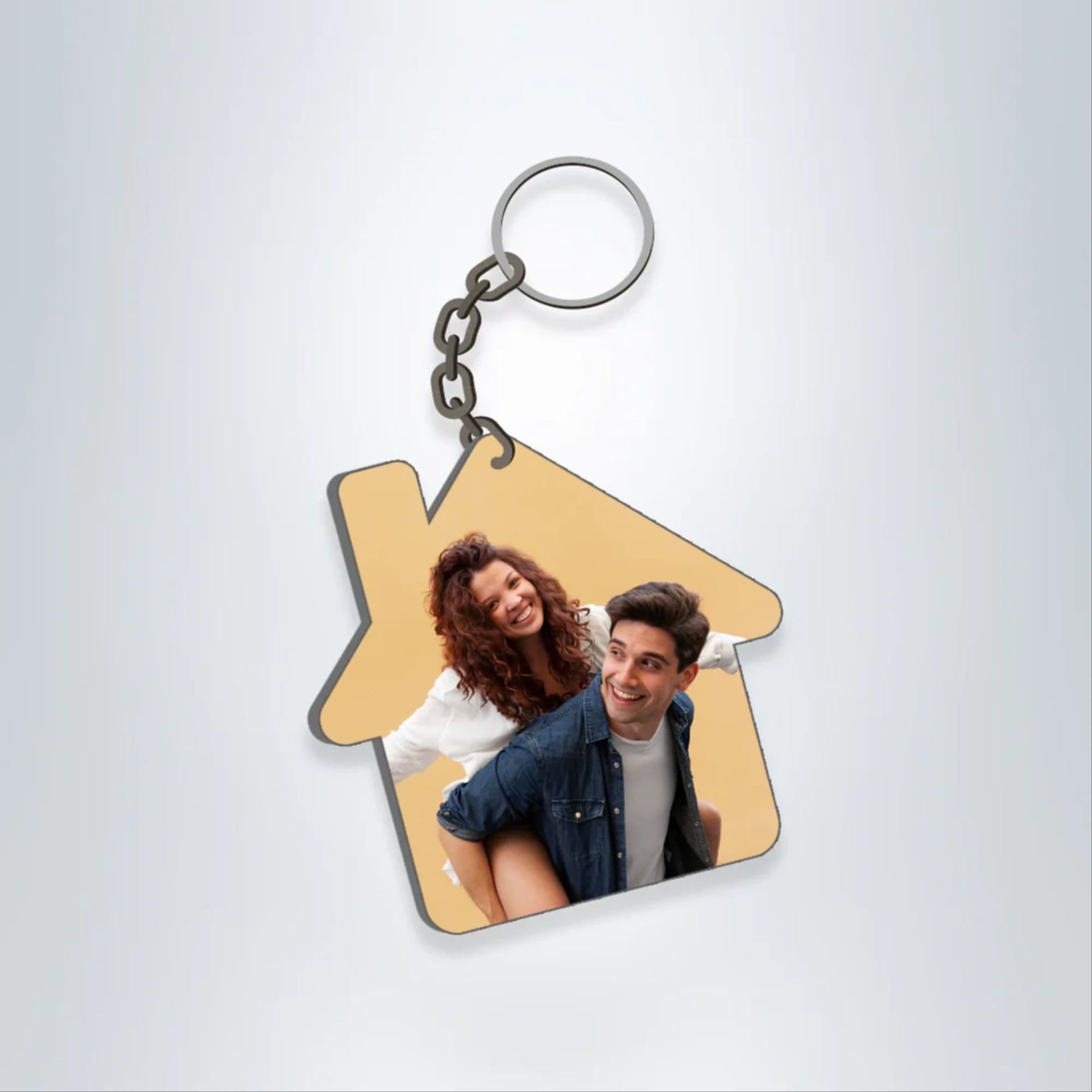 Customized Photo Printed Home Keychain